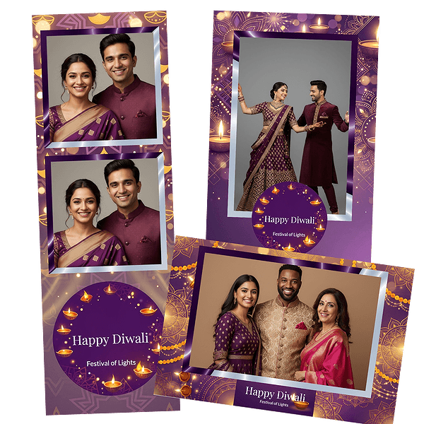 purple diwali lights Fotobox-Layout