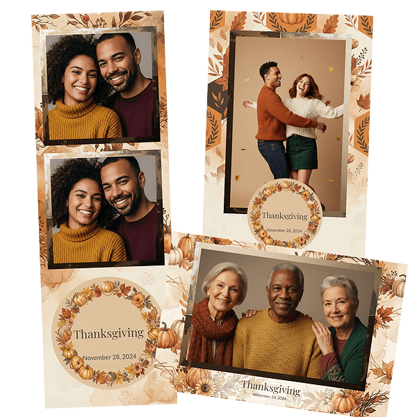 rustic autumn thanksgiving Fotobox-Layout