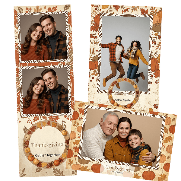 rustic thanksgiving harvest 2 Fotobox-Layout