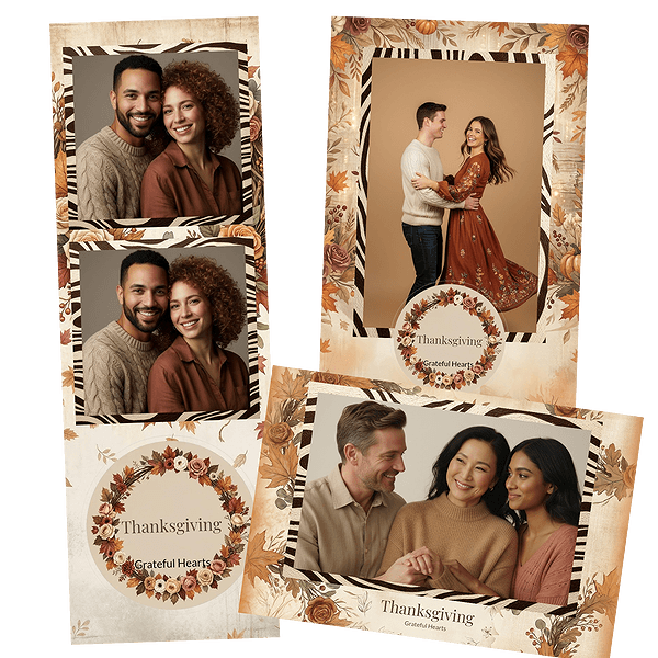 rustic autumn thanksgiving 3 Fotobox-Layout
