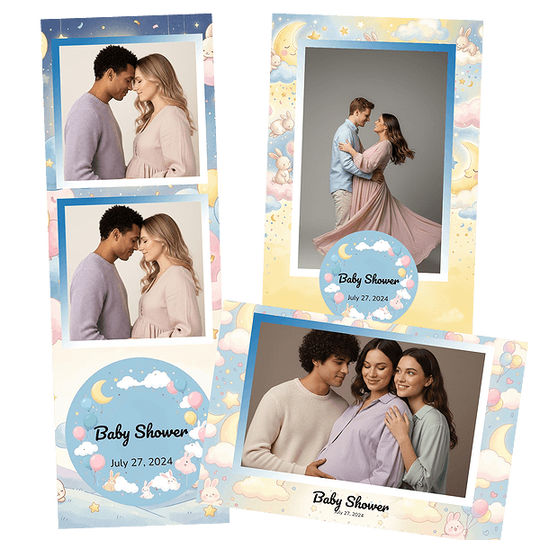 dreamy moon bunnies Fotobox-Layout