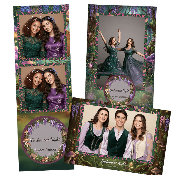 enchanted forest whimsy Fotobox-Layout