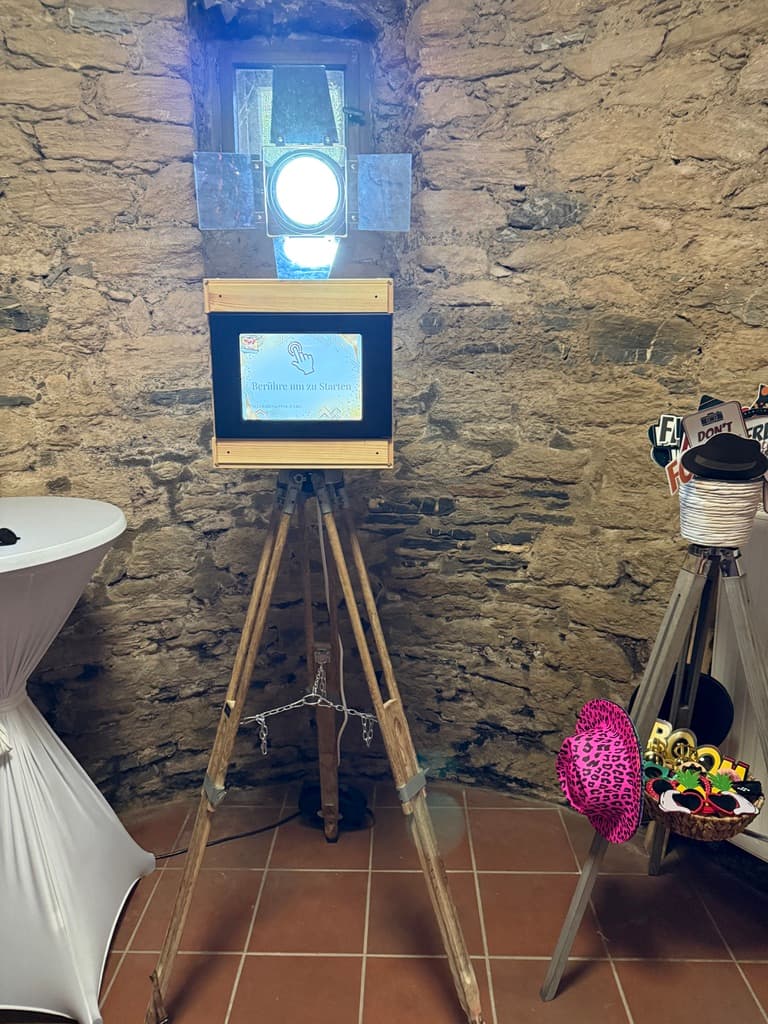 Fotobox Lite bei einem echten Event – Ansicht 1