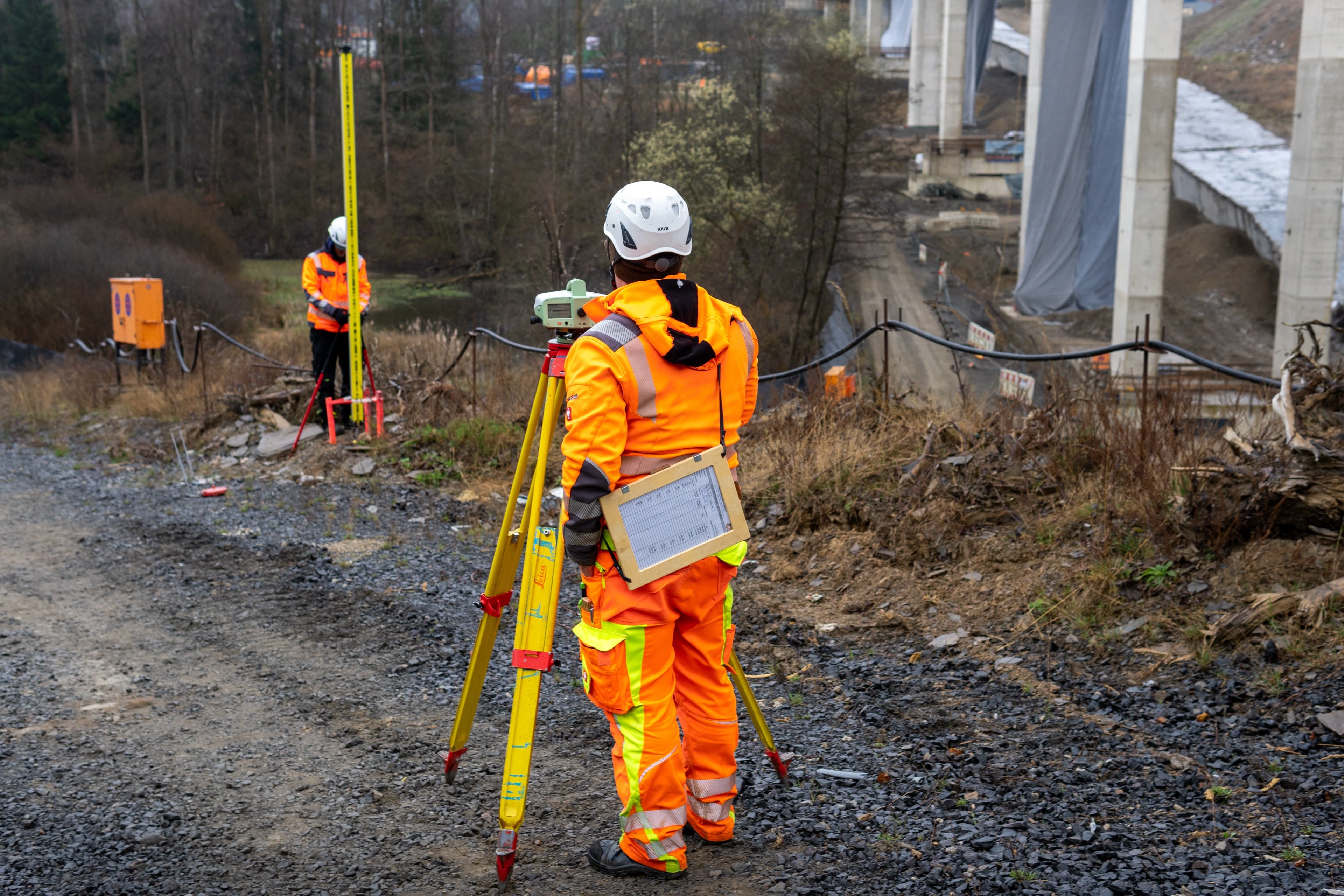 DG Geoverm - Sprengung Brücke A45 – Baustellenfotografie